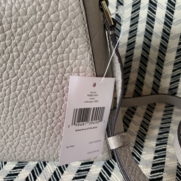 Kate spade leather crossbody gray Berrin carter - Picture 6 of 8